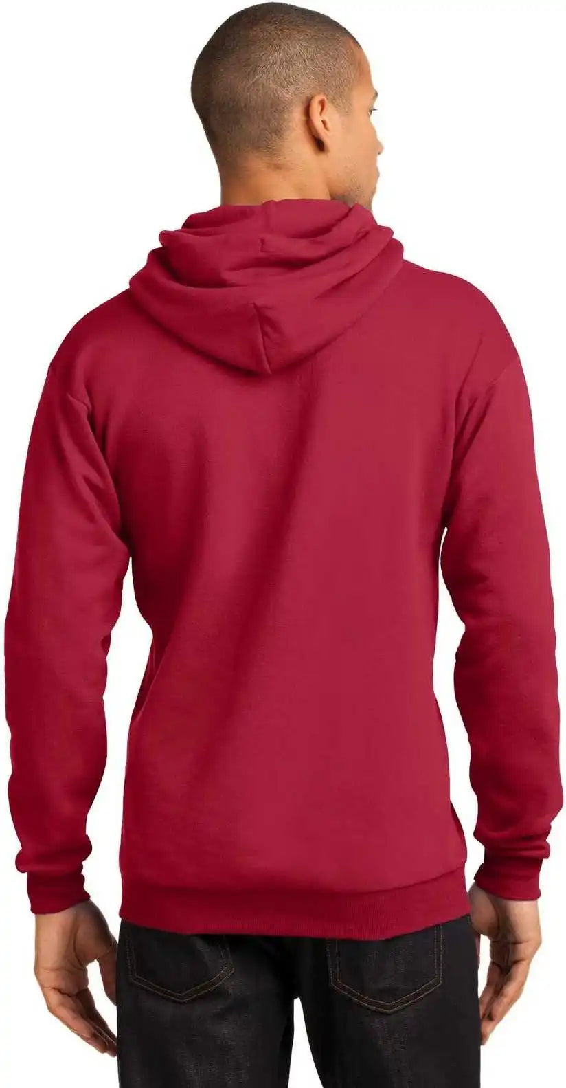 Port & Company Pc78h Core Fleece Pullover Hooded Sweatshirt Red