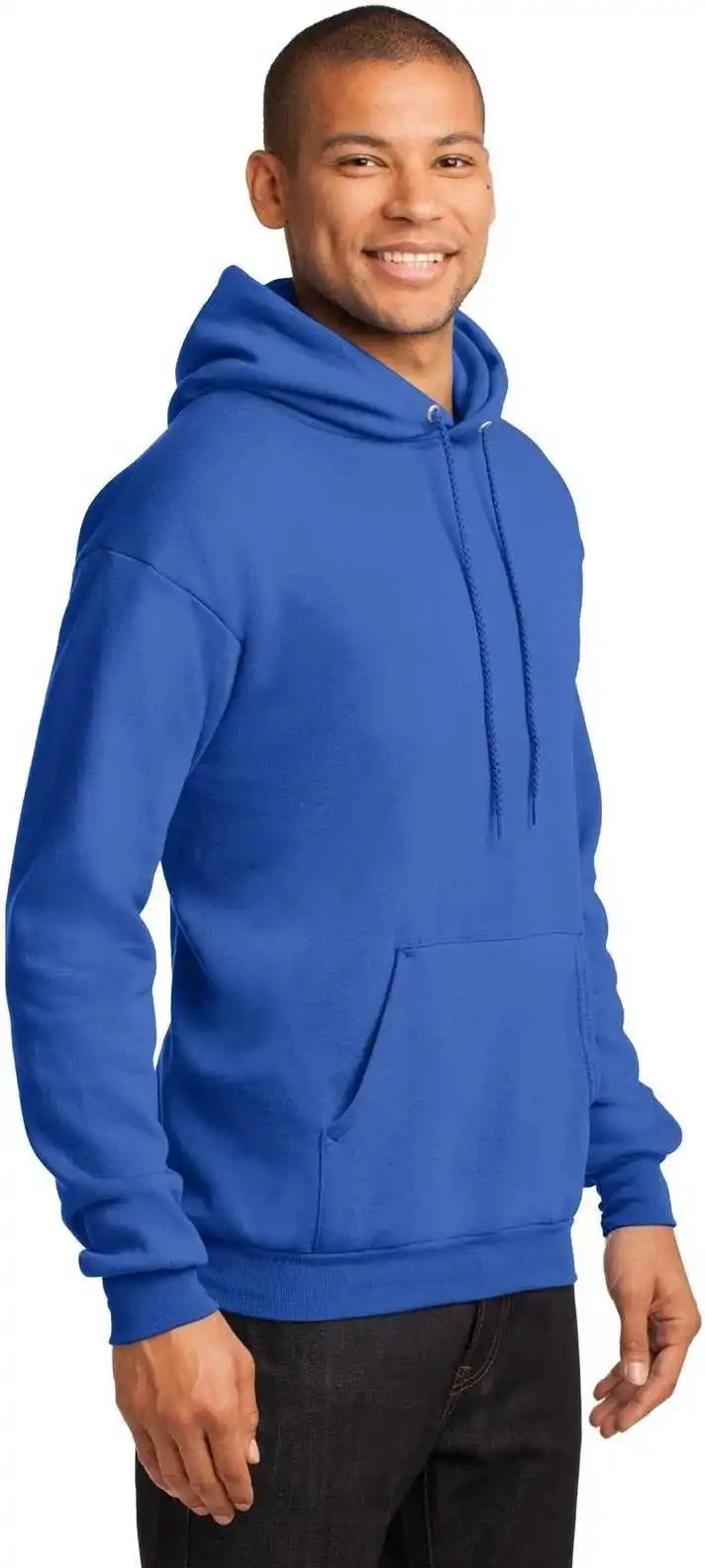 Port &amp; Company Pc78h Core Fleece Pullover Hooded Sweatshirt Royal