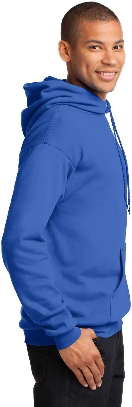 Port &amp; Company Pc78h Core Fleece Pullover Hooded Sweatshirt Royal