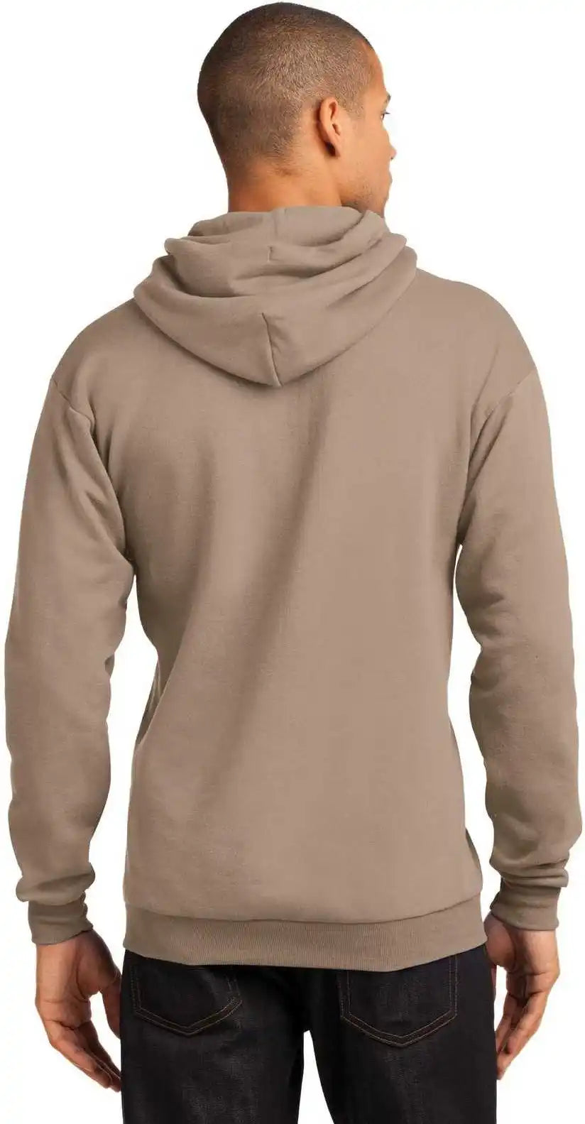 Port &amp; Company Pc78h Core Fleece Pullover Hooded Sweatshirt Sand