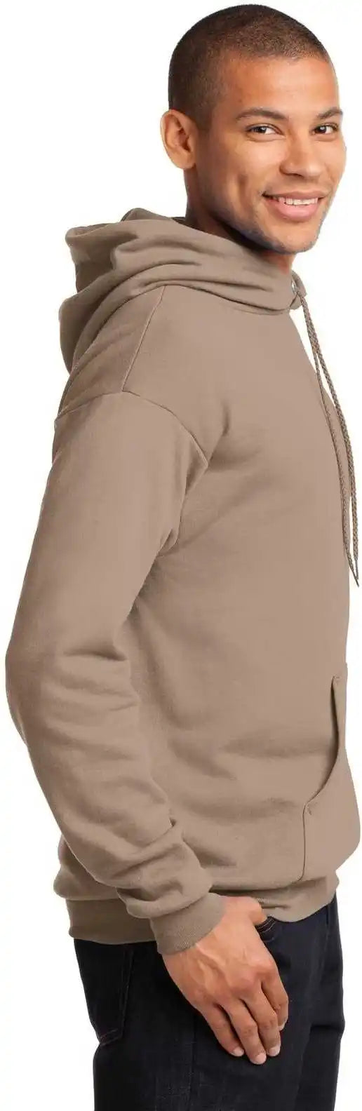 Port &amp; Company Pc78h Core Fleece Pullover Hooded Sweatshirt Sand