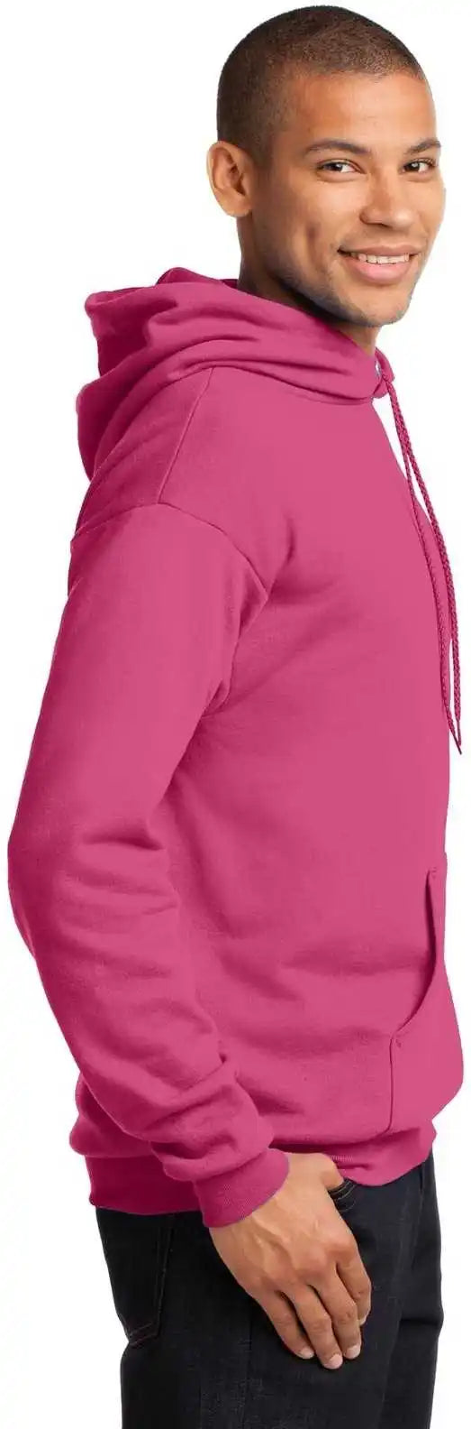 Port &amp; Company Pc78h Core Fleece Pullover Hooded Sweatshirt Sangria