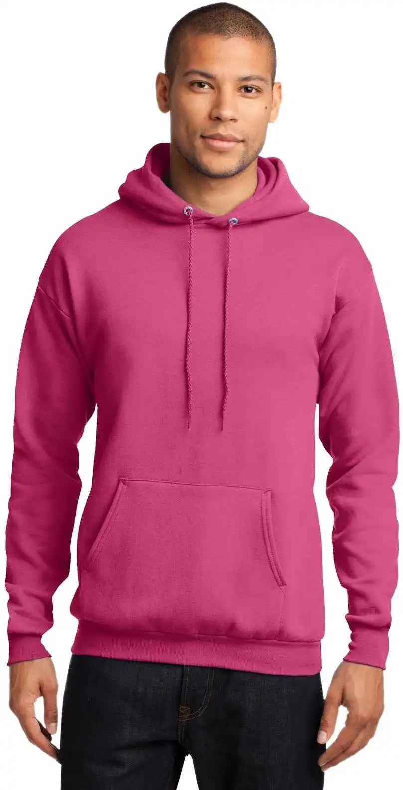 Port &amp; Company Pc78h Core Fleece Pullover Hooded Sweatshirt Sangria