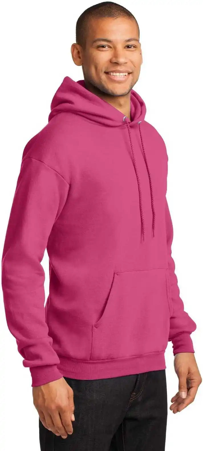 Port &amp; Company Pc78h Core Fleece Pullover Hooded Sweatshirt Sangria