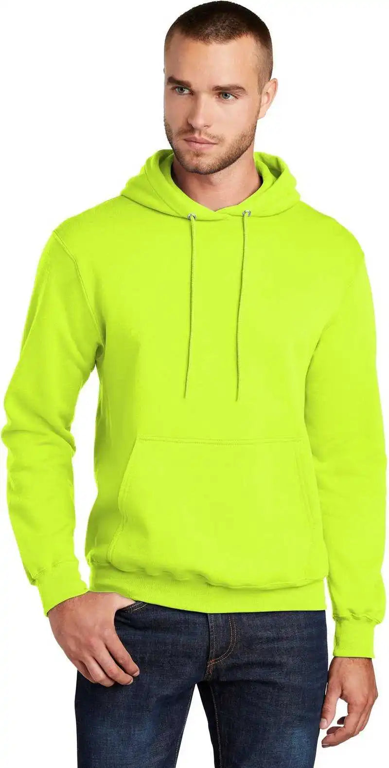 Port & Company Pc78h Core Fleece Pullover Hooded Sweatshirt - Sgreen