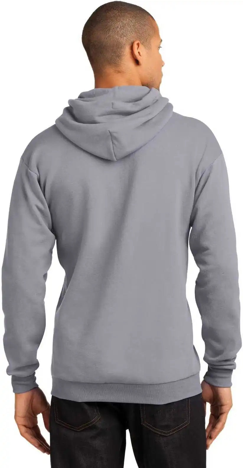 Port & Company Pc78h Core Fleece Pullover Hooded Sweatshirt Silver