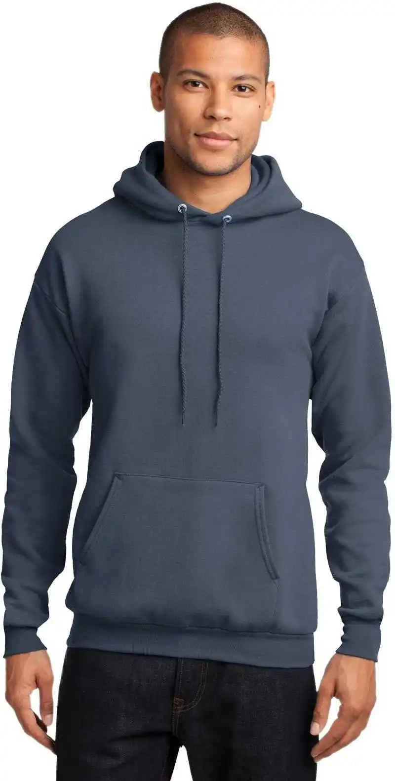 Port & Company Pc78h Core Fleece Pullover Hooded Sweatshirt - Steel Blue
