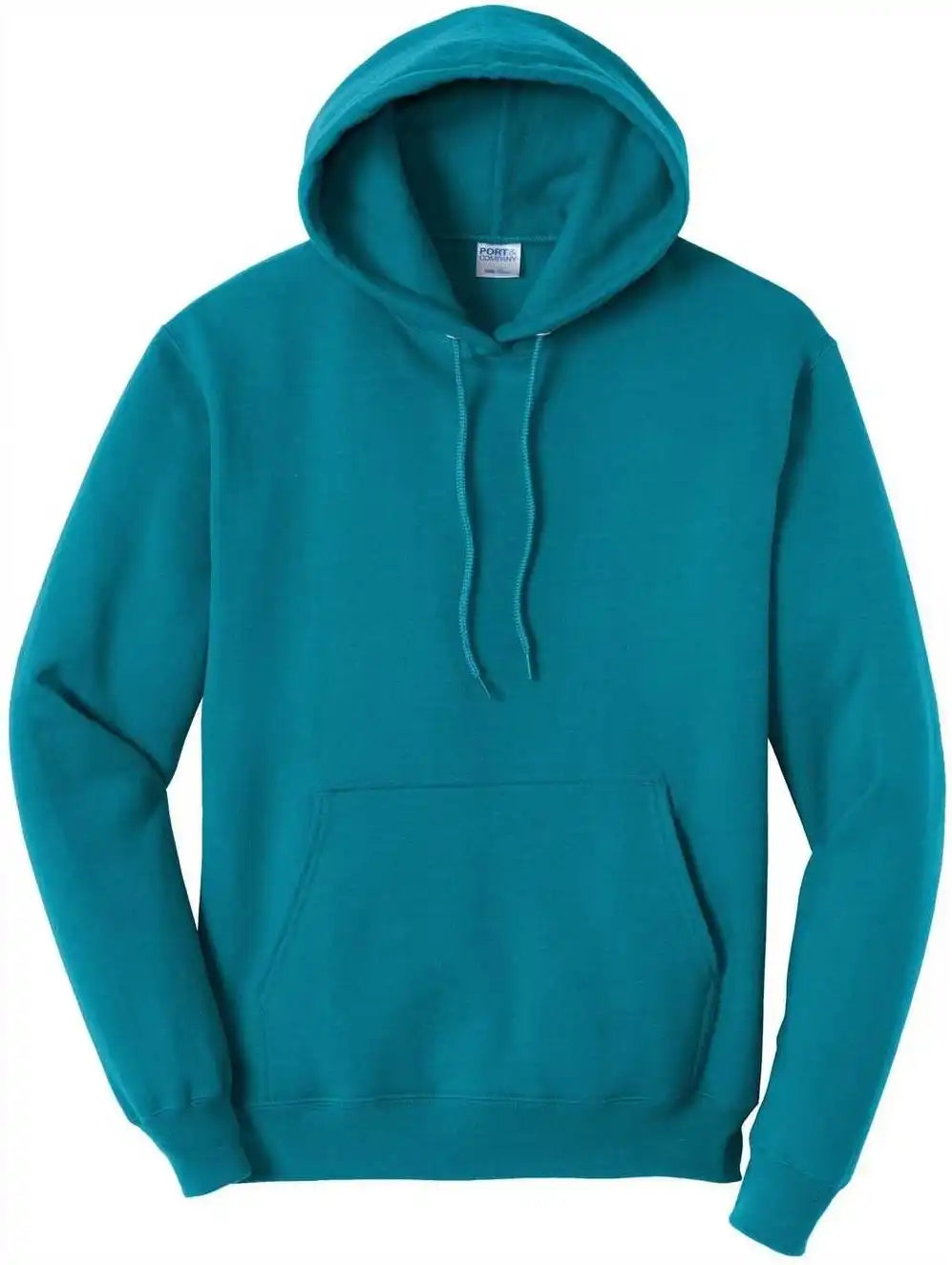 Port &amp; Company Pc78h Core Fleece Pullover Hooded Sweatshirt Teal