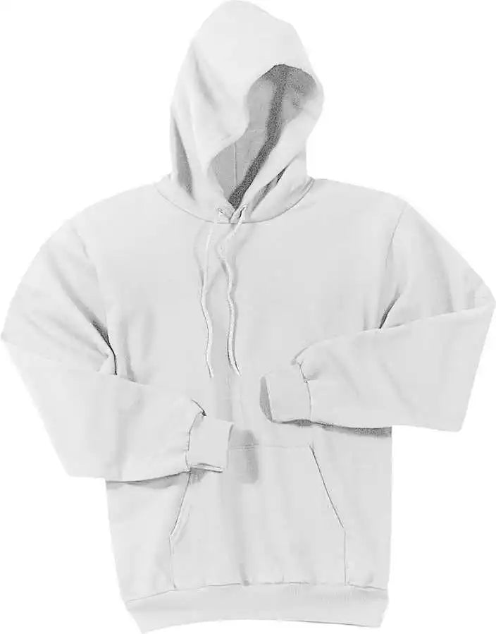 Port &amp; Company Pc78h Core Fleece Pullover Hooded Sweatshirt White