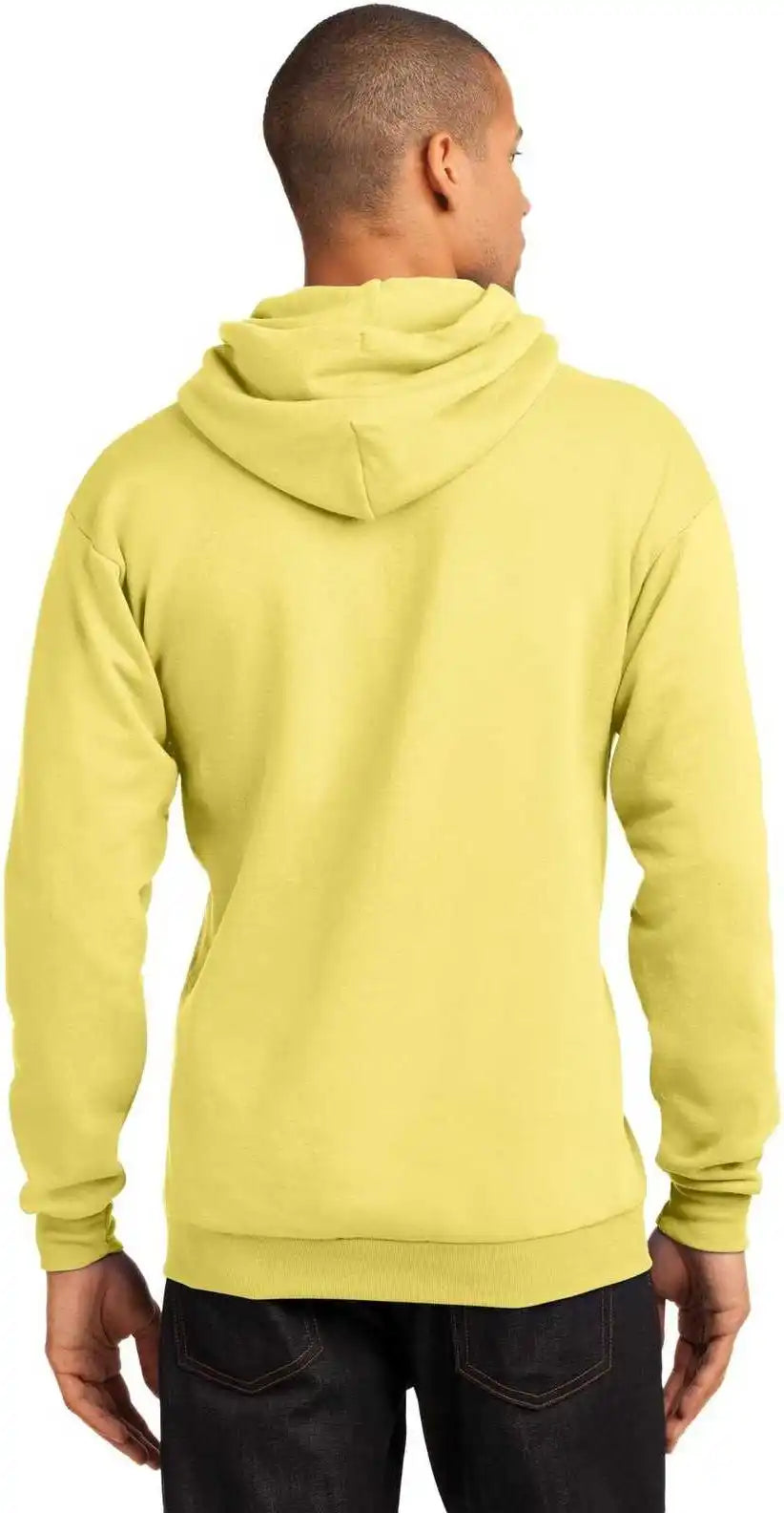 Port &amp; Company Pc78h Core Fleece Pullover Hooded Sweatshirt - Yellow
