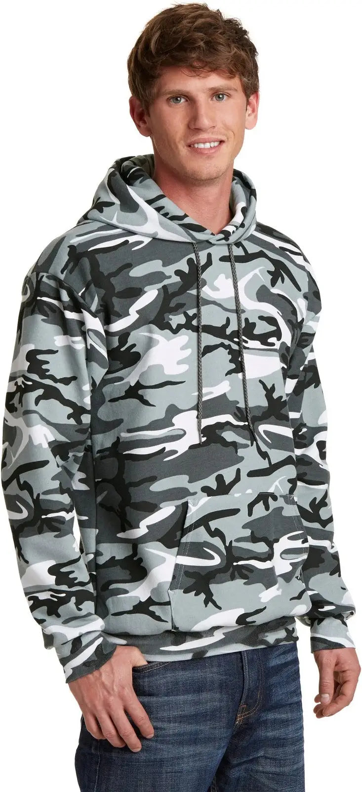 Port & Company Pc78hc co Core Fleece Camo Pullover Hooded Sweatshirt - Winter