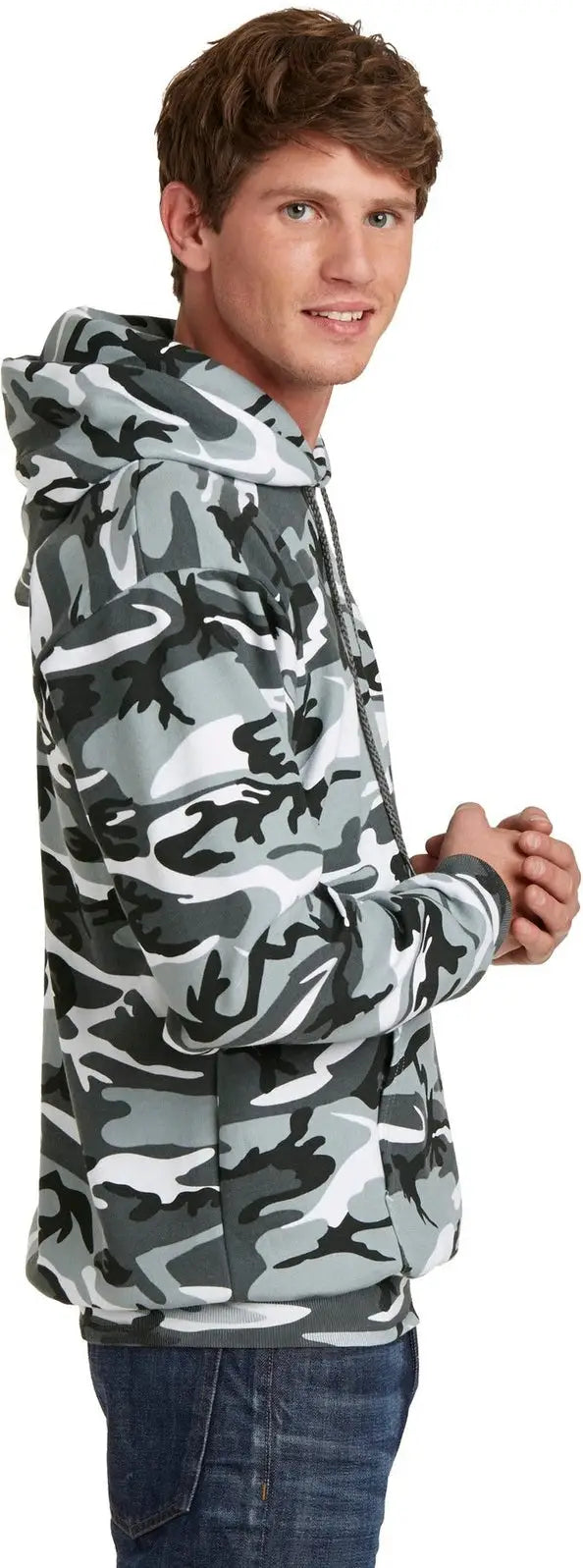 Port & Company Pc78hc co Core Fleece Camo Pullover Hooded Sweatshirt - Winter
