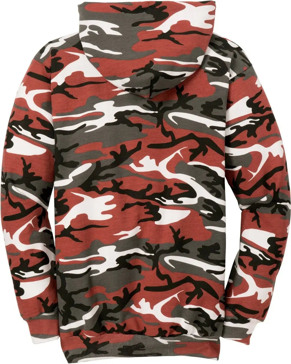 Port & Company Pc78hc co Core Fleece Camo Pullover Hooded Sweatshirt - Red