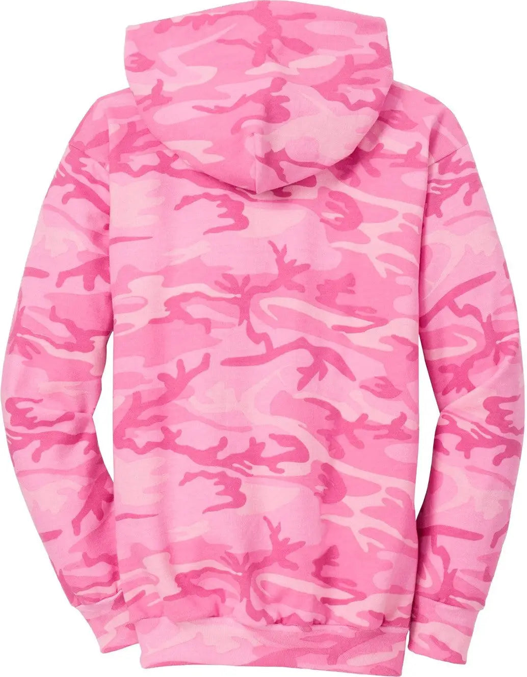 Port & Company Pc78hc co Core Fleece Camo Pullover Hooded Sweatshirt - Pink - Adult s