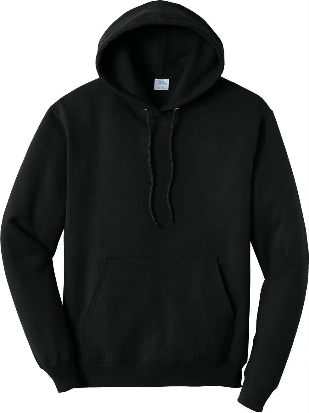 Port & Company Pc78ht co Tall Core Fleece Pullover Hooded Sweatshirt - Jet Black