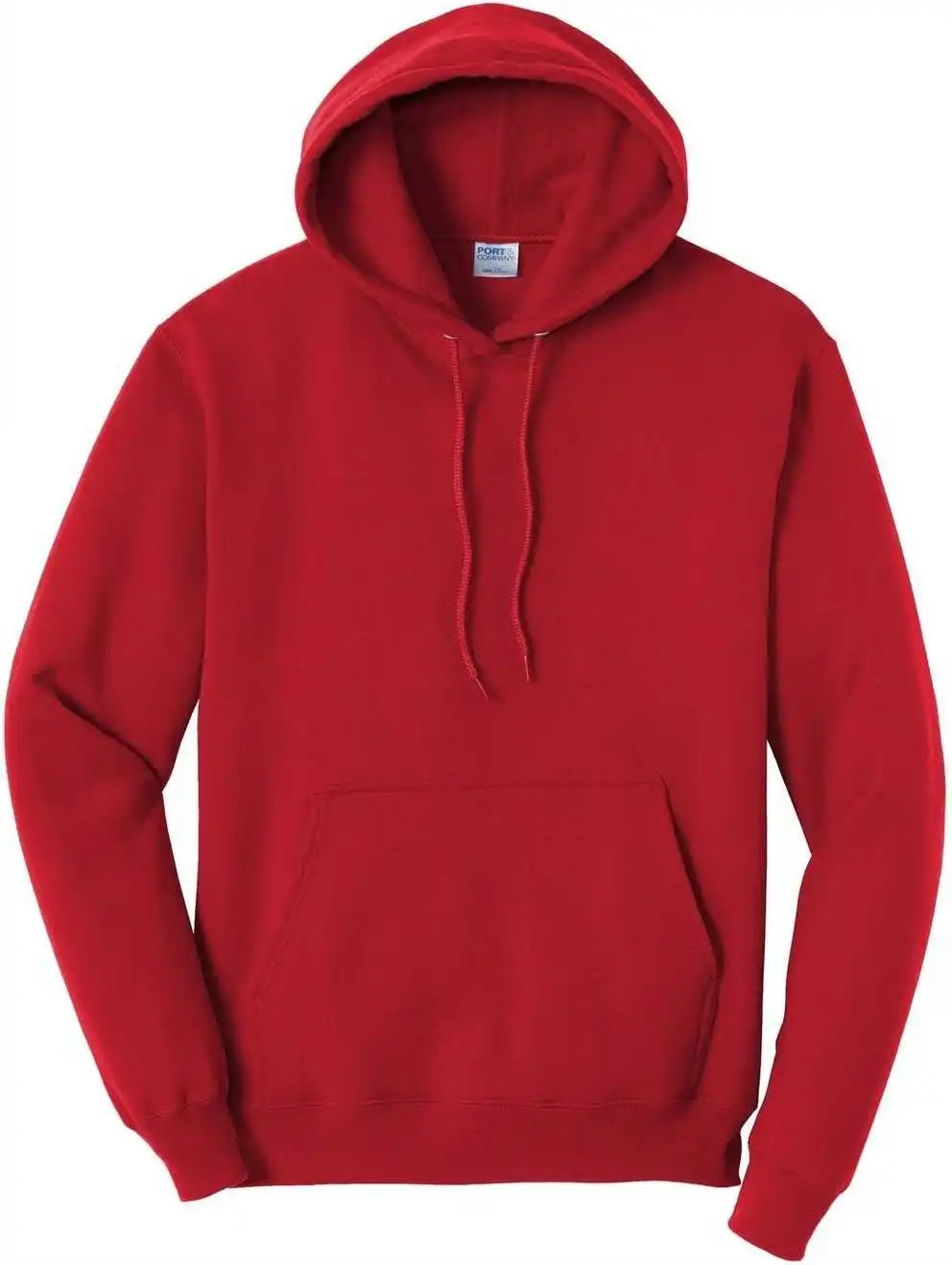 Port &amp; Company Pc78ht Tall Core Fleece Pullover Hooded Sweatshirt Red