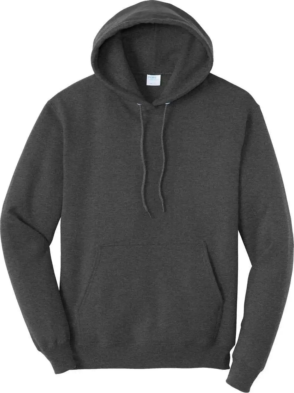 Port &amp; Company Pc78ht Tall Core Fleece Pullover Hooded Sweatshirt Black Heather