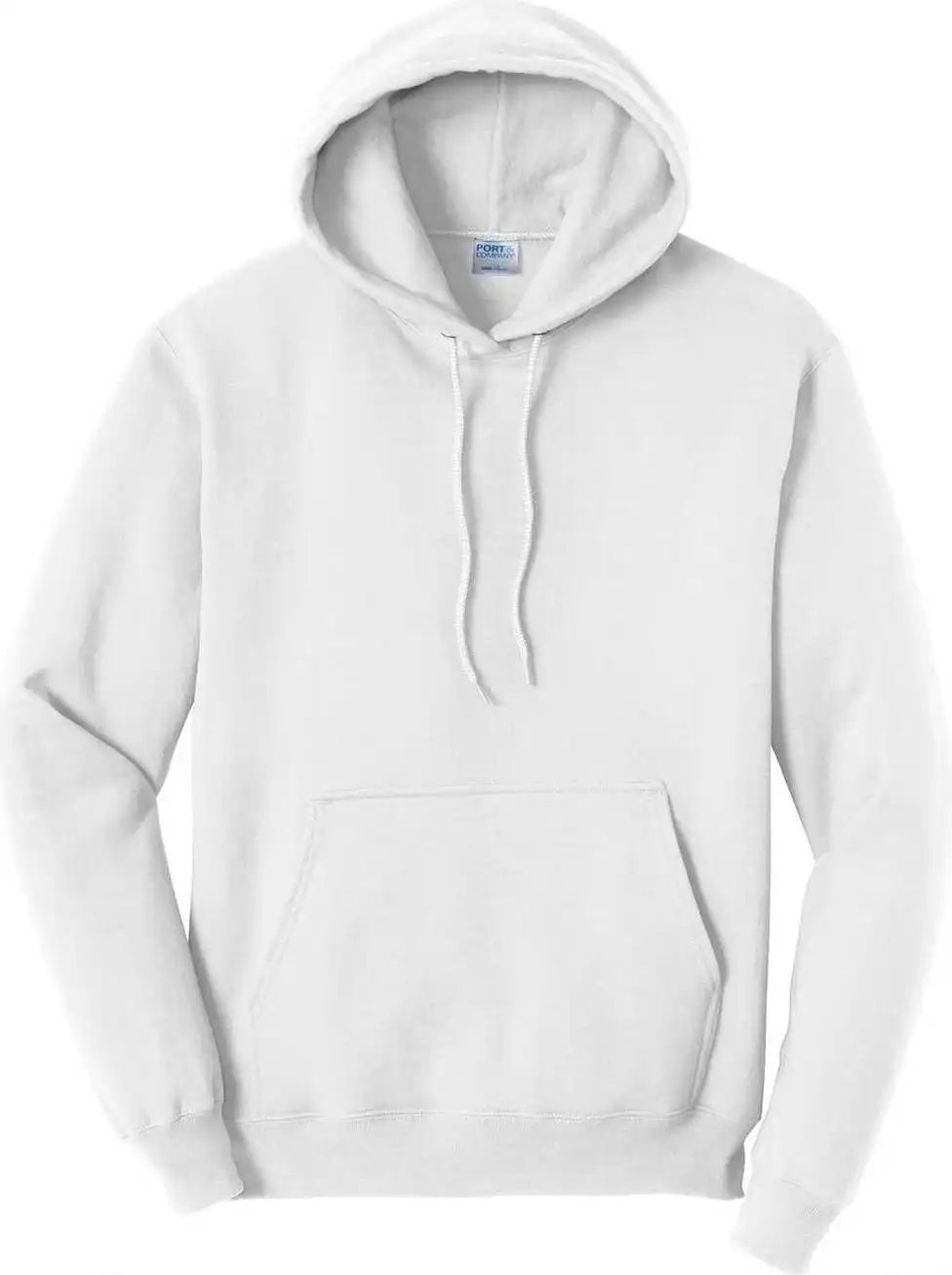 Port &amp; Company Pc78ht Tall Core Fleece Pullover Hooded Sweatshirt White