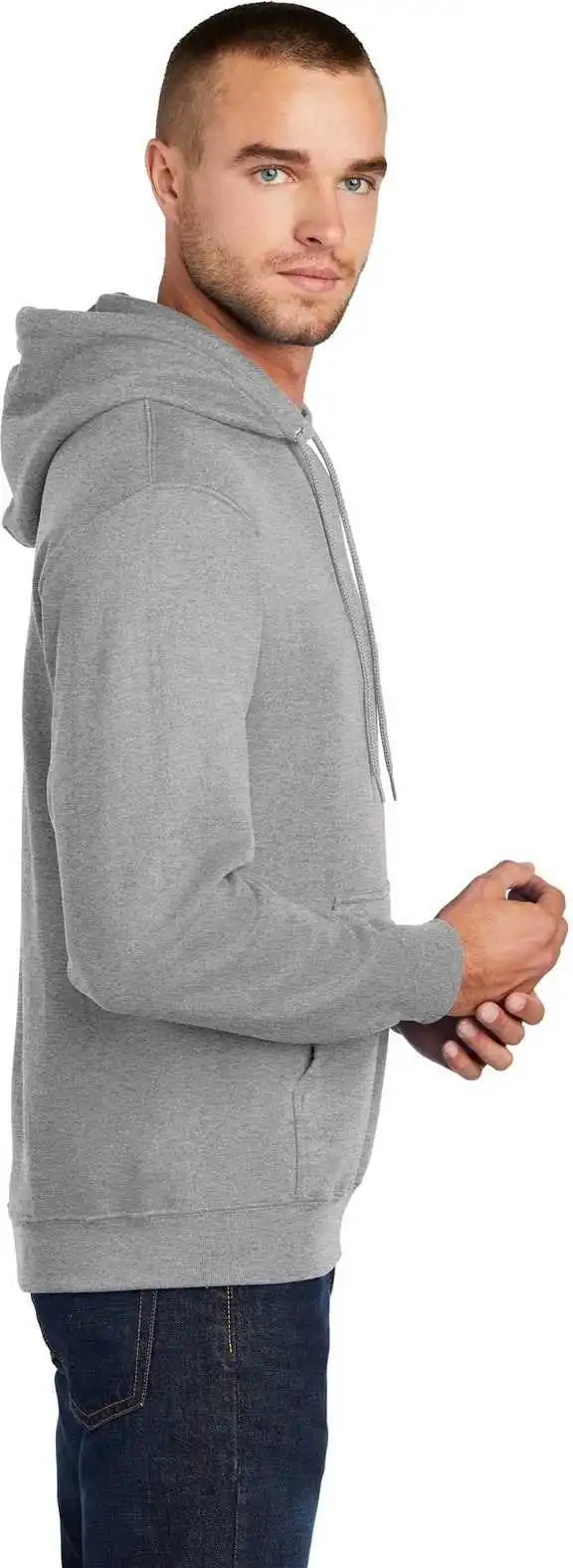 Port & Company Pc78ht Tall Core Fleece Pullover Hooded Sweatshirt Athletic Heather