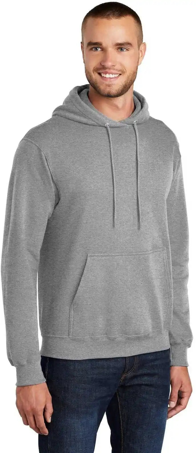 Port & Company Pc78ht Tall Core Fleece Pullover Hooded Sweatshirt Athletic Heather