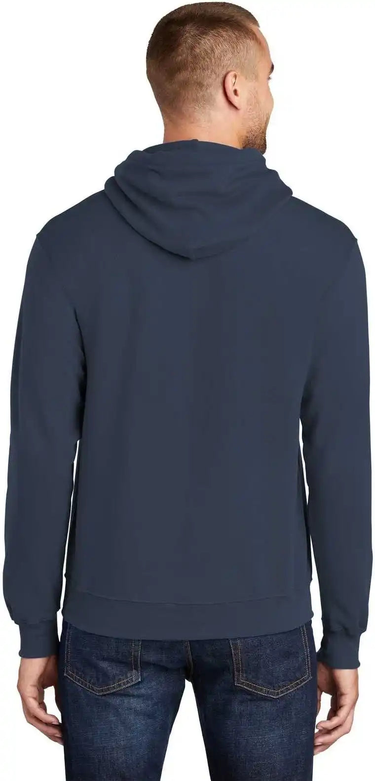 Port & Company Pc78ht Tall Core Fleece Pullover Hooded Sweatshirt Navy