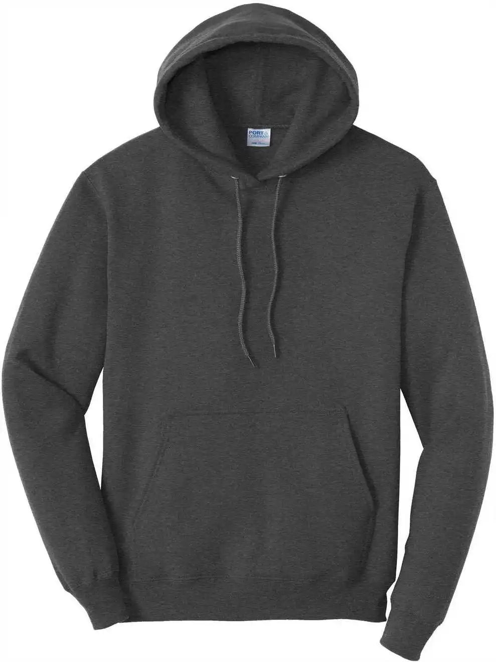 Port & Company Pc78ht Tall Core Fleece Pullover Hooded Sweatshirt - Dark Heather Grey