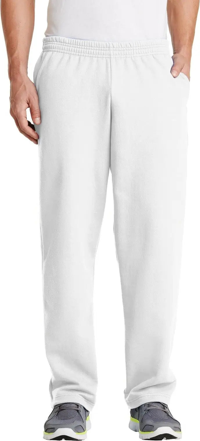 Port & Company Pc78p co Core Fleece Sweatpant with Pockets - White - Adult s