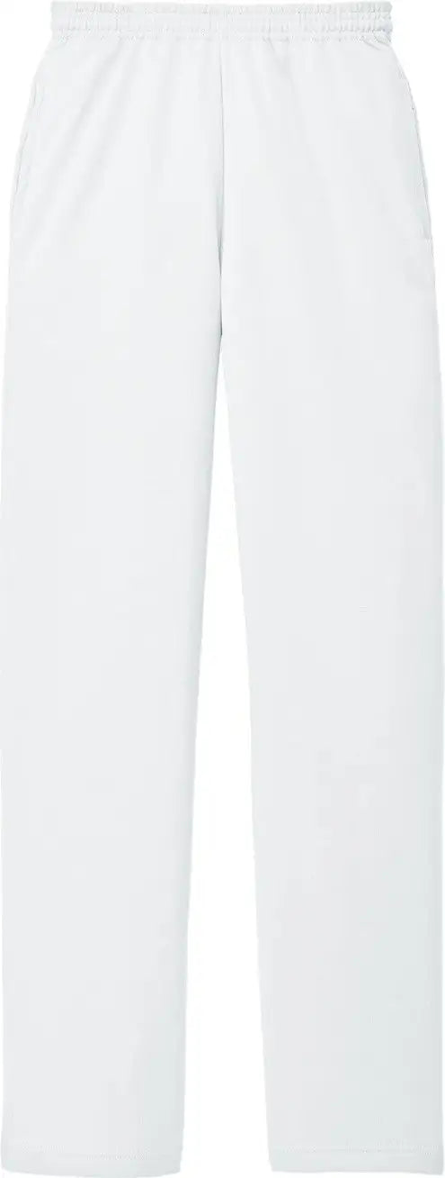Port & Company Pc78p co Core Fleece Sweatpant with Pockets - White