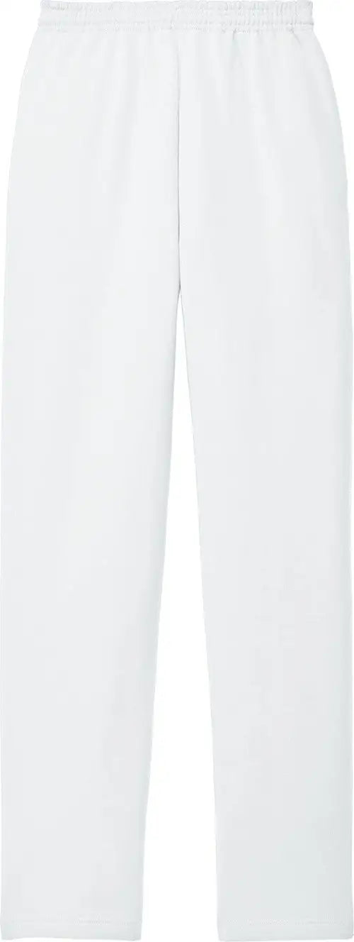 Port & Company Pc78p co Core Fleece Sweatpant with Pockets - White