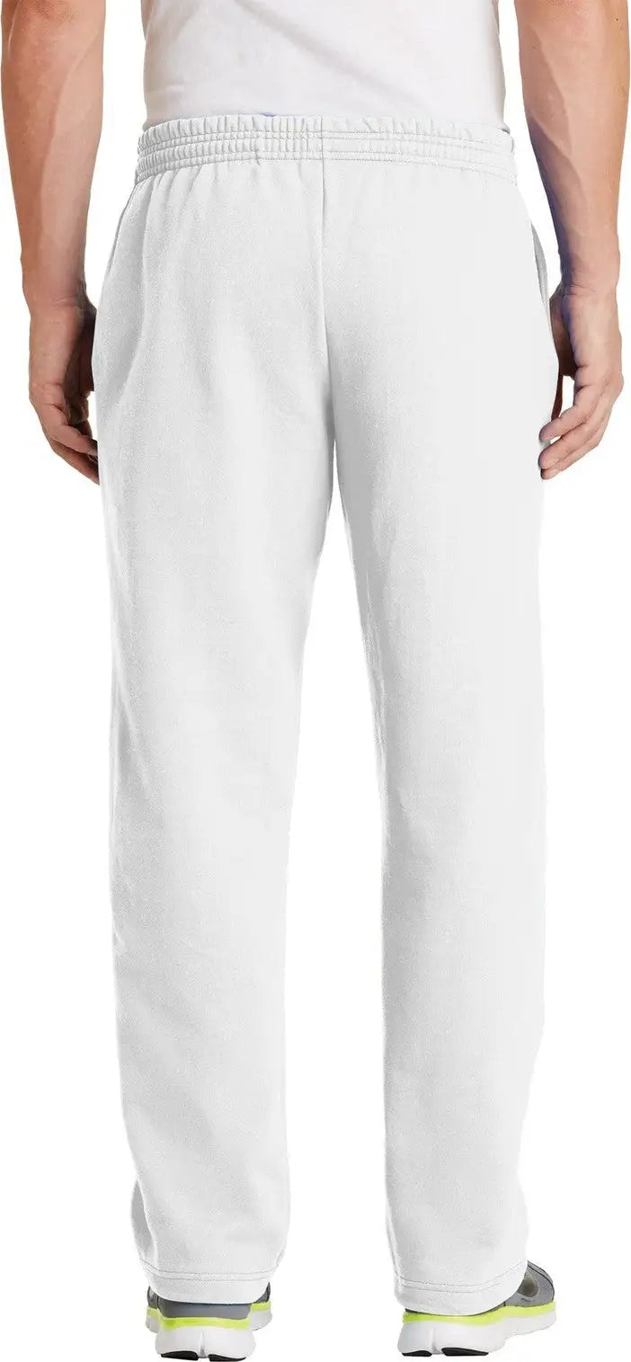 Port & Company Pc78p co Core Fleece Sweatpant with Pockets - White