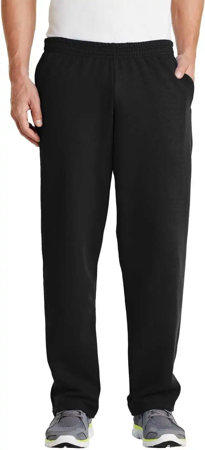 Port &amp; Company Pc78p Core Fleece Sweatpant with Pockets Jet Black