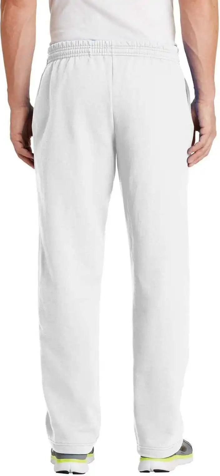 Port &amp; Company Pc78p Core Fleece Sweatpant with Pockets - White