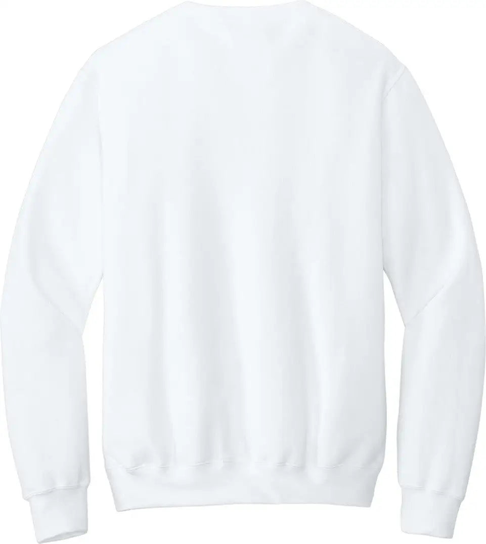 Port & Company Pc78pkt co Core Fleece Crewneck Pocket Sweatshirt - White