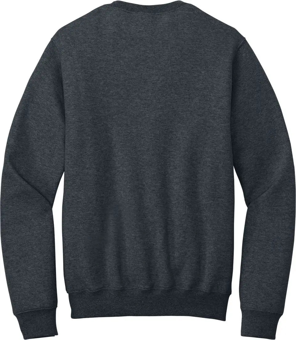 Port & Company Pc78pkt co Core Fleece Crewneck Pocket Sweatshirt - Dark Heather Gray