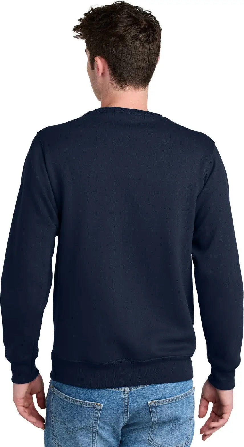 Port & Company Pc78pkt co Core Fleece Crewneck Pocket Sweatshirt - True Navy