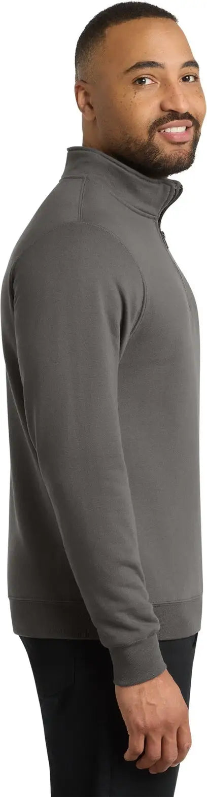 Port & Company Pc78q co Core Fleece 1/4-zip Pullover Sweatshirt - Charcoal