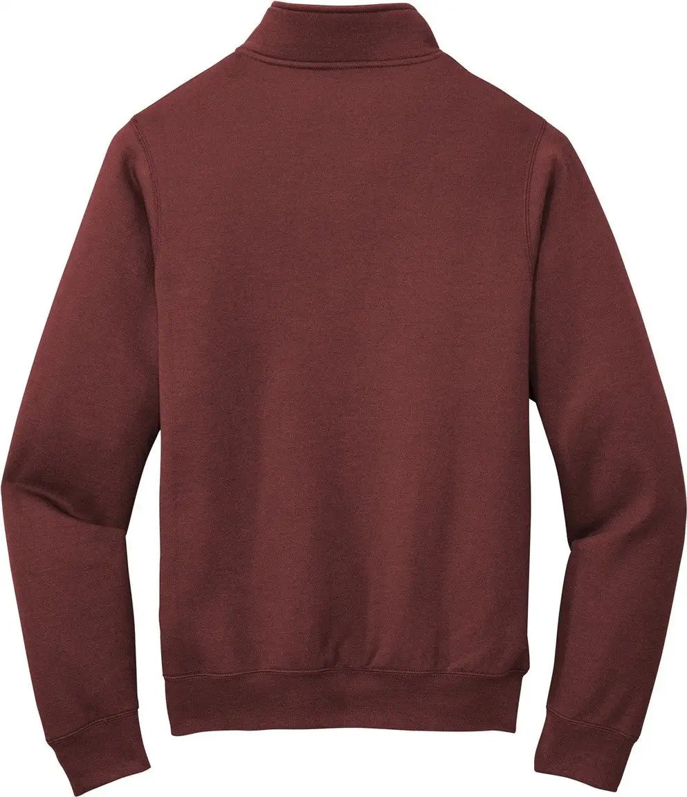 Port & Company Pc78q co Core Fleece 1/4-zip Pullover Sweatshirt - Maroon