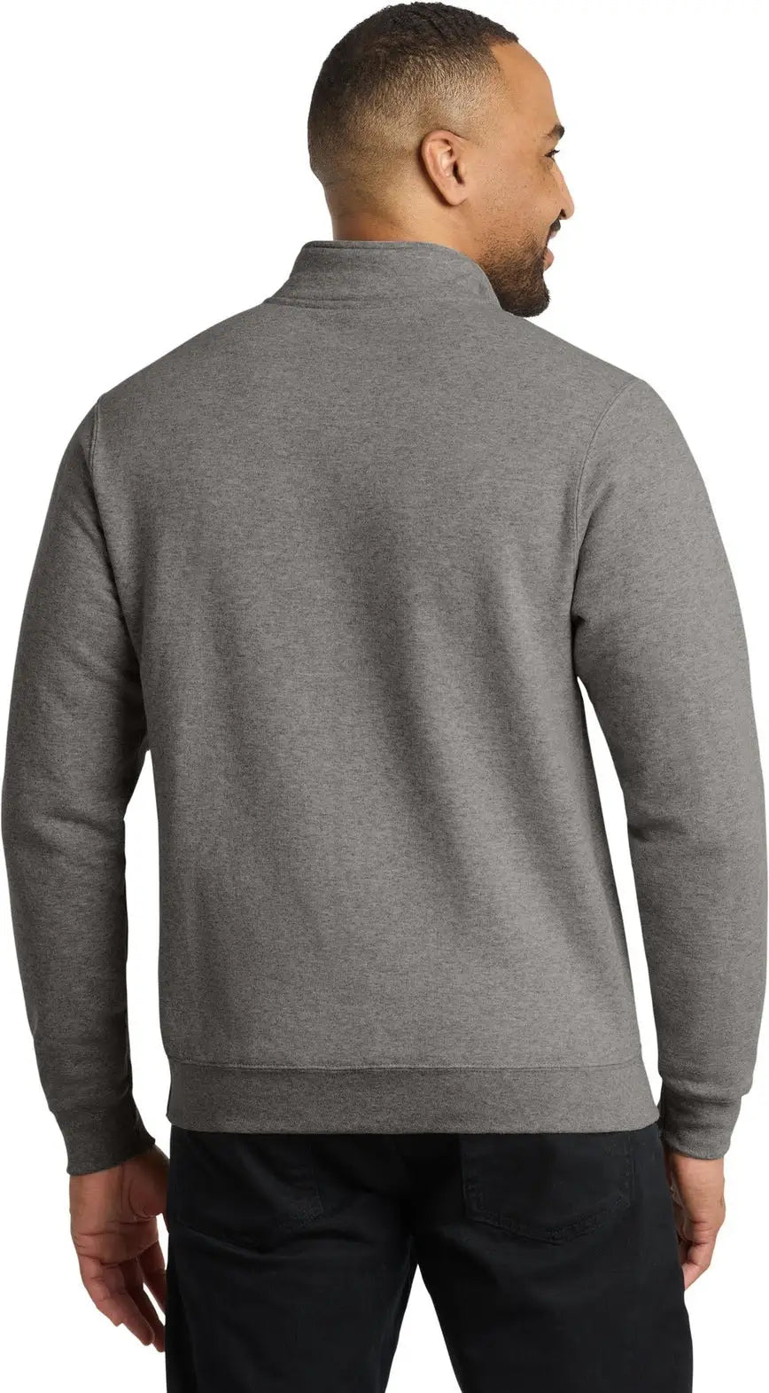 Port & Company Pc78q co Core Fleece 1/4-zip Pullover Sweatshirt - Graphite Heather