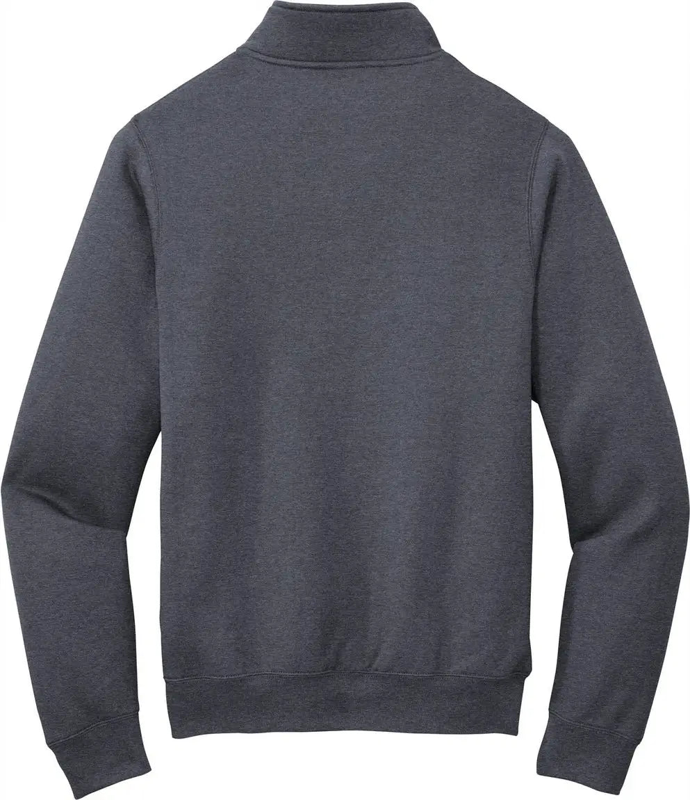 Port & Company Pc78q co Core Fleece 1/4-zip Pullover Sweatshirt - Heather Navy