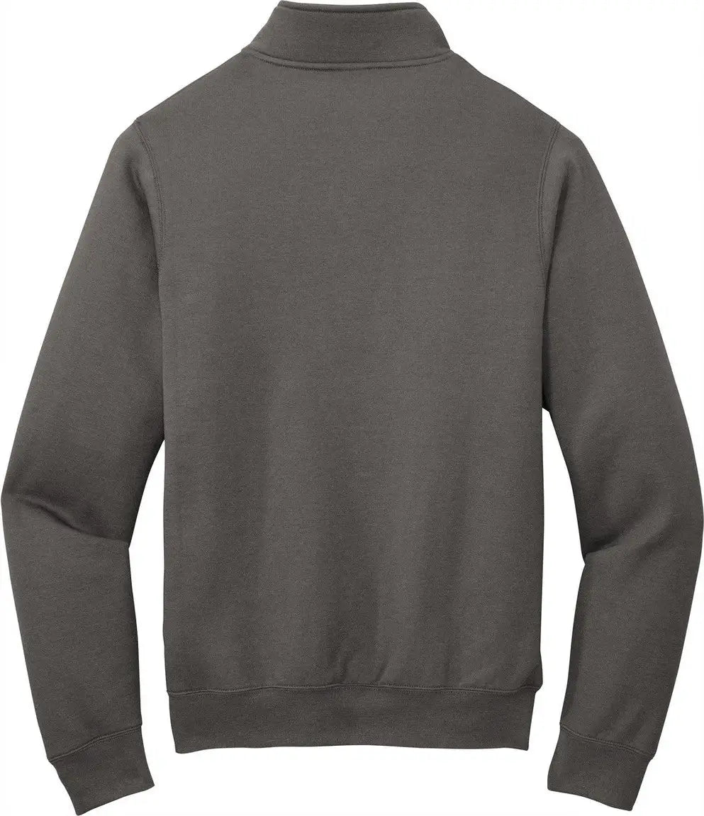 Port & Company Pc78q co Core Fleece 1/4-zip Pullover Sweatshirt - Charcoal