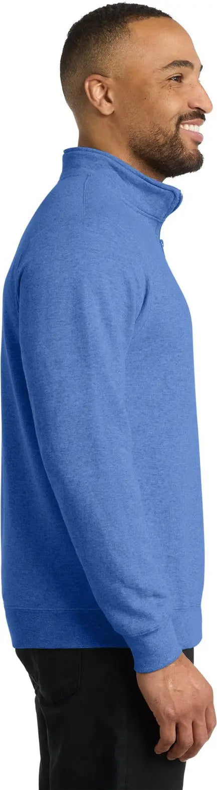 Port & Company Pc78q co Core Fleece 1/4-zip Pullover Sweatshirt - Heather Royal