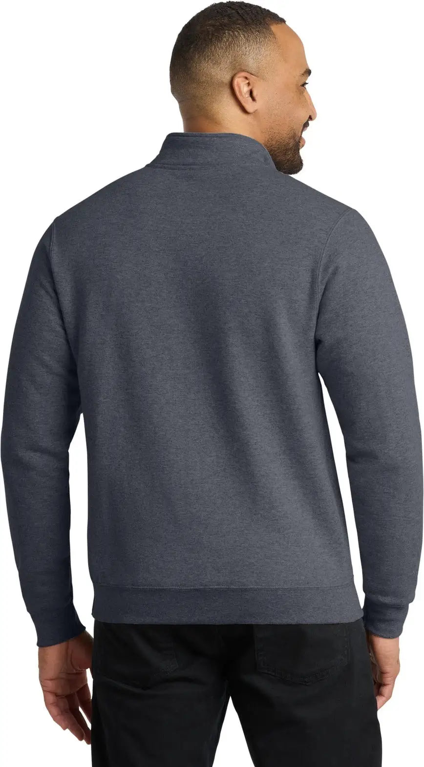Port & Company Pc78q co Core Fleece 1/4-zip Pullover Sweatshirt - Heather Navy