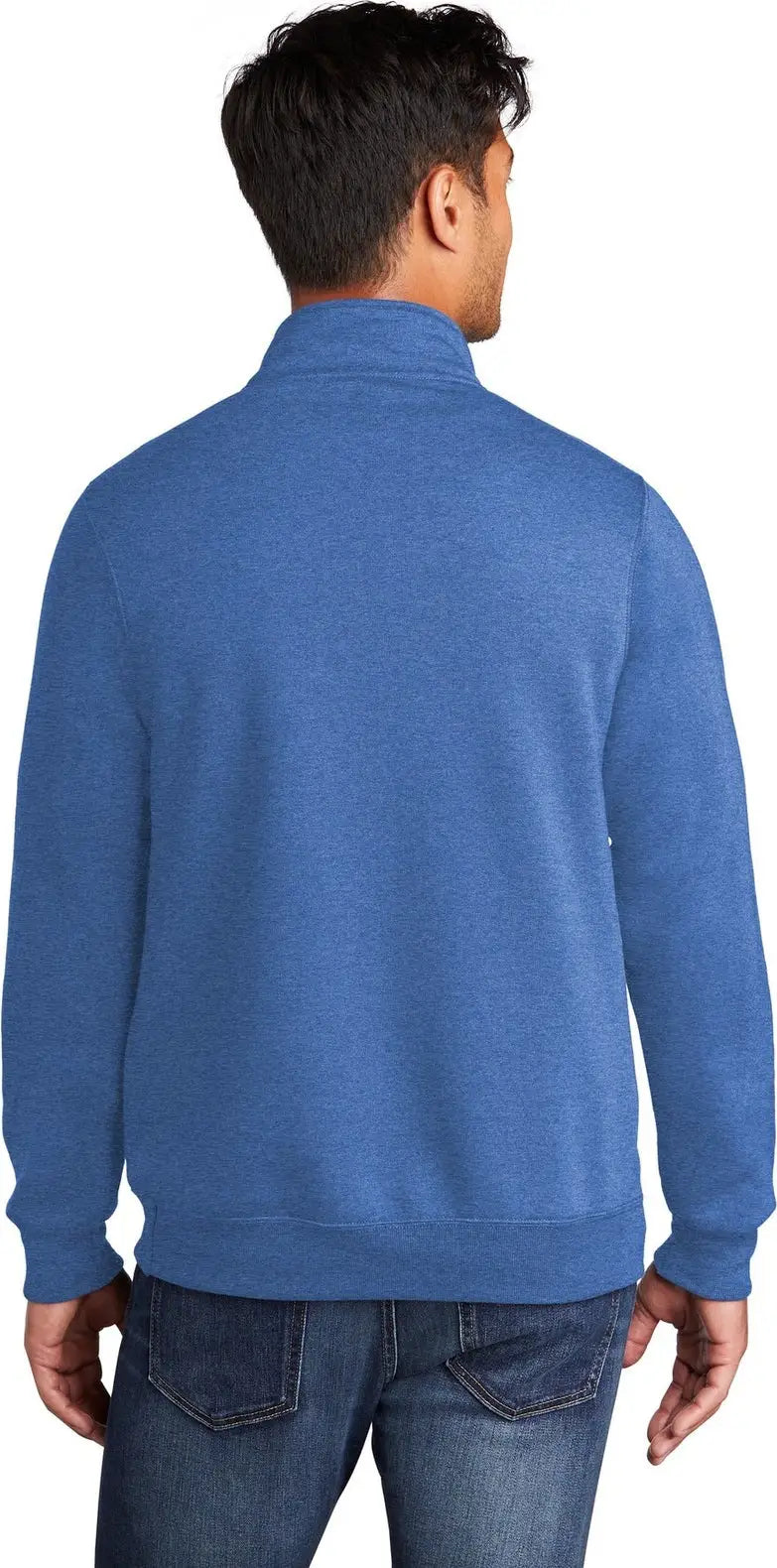 Port & Company Pc78q co Core Fleece 1/4-zip Pullover Sweatshirt - Heather Royal