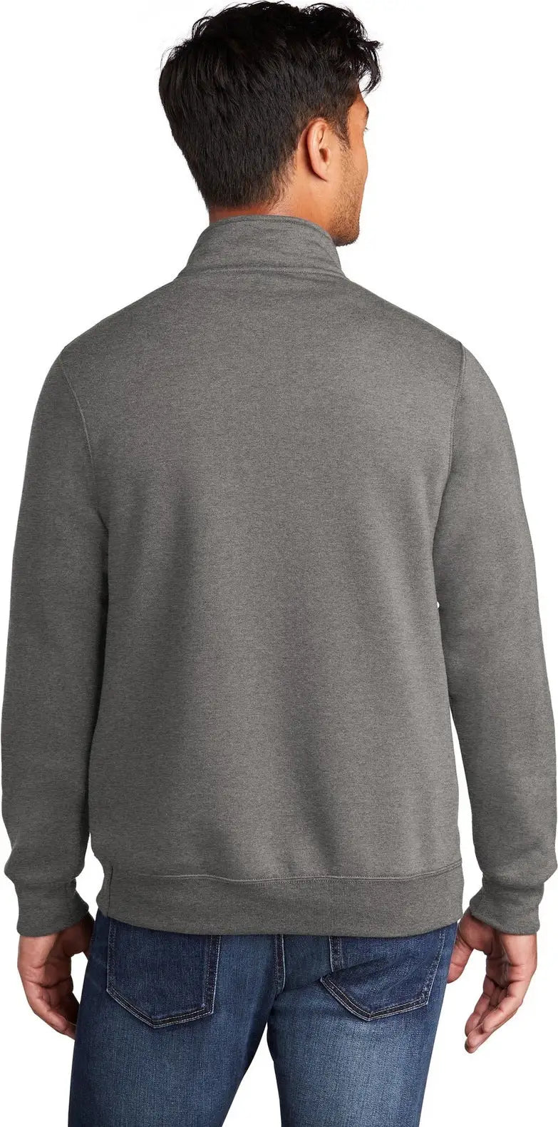 Port & Company Pc78q co Core Fleece 1/4-zip Pullover Sweatshirt - Graphite Heather