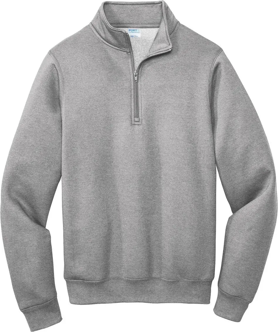 Port & Company Pc78q co Core Fleece 1/4-zip Pullover Sweatshirt - Athletic Heather