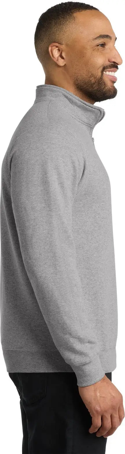 Port & Company Pc78q co Core Fleece 1/4-zip Pullover Sweatshirt - Athletic Heather