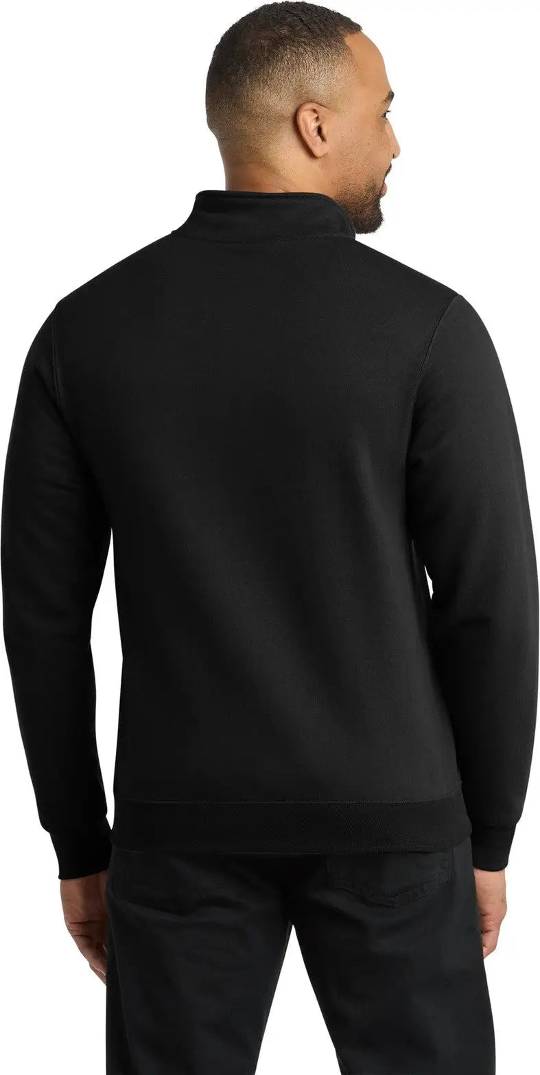 Port & Company Pc78q co Core Fleece 1/4-zip Pullover Sweatshirt - Jet Black