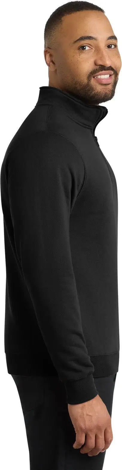 Port & Company Pc78q co Core Fleece 1/4-zip Pullover Sweatshirt - Jet Black