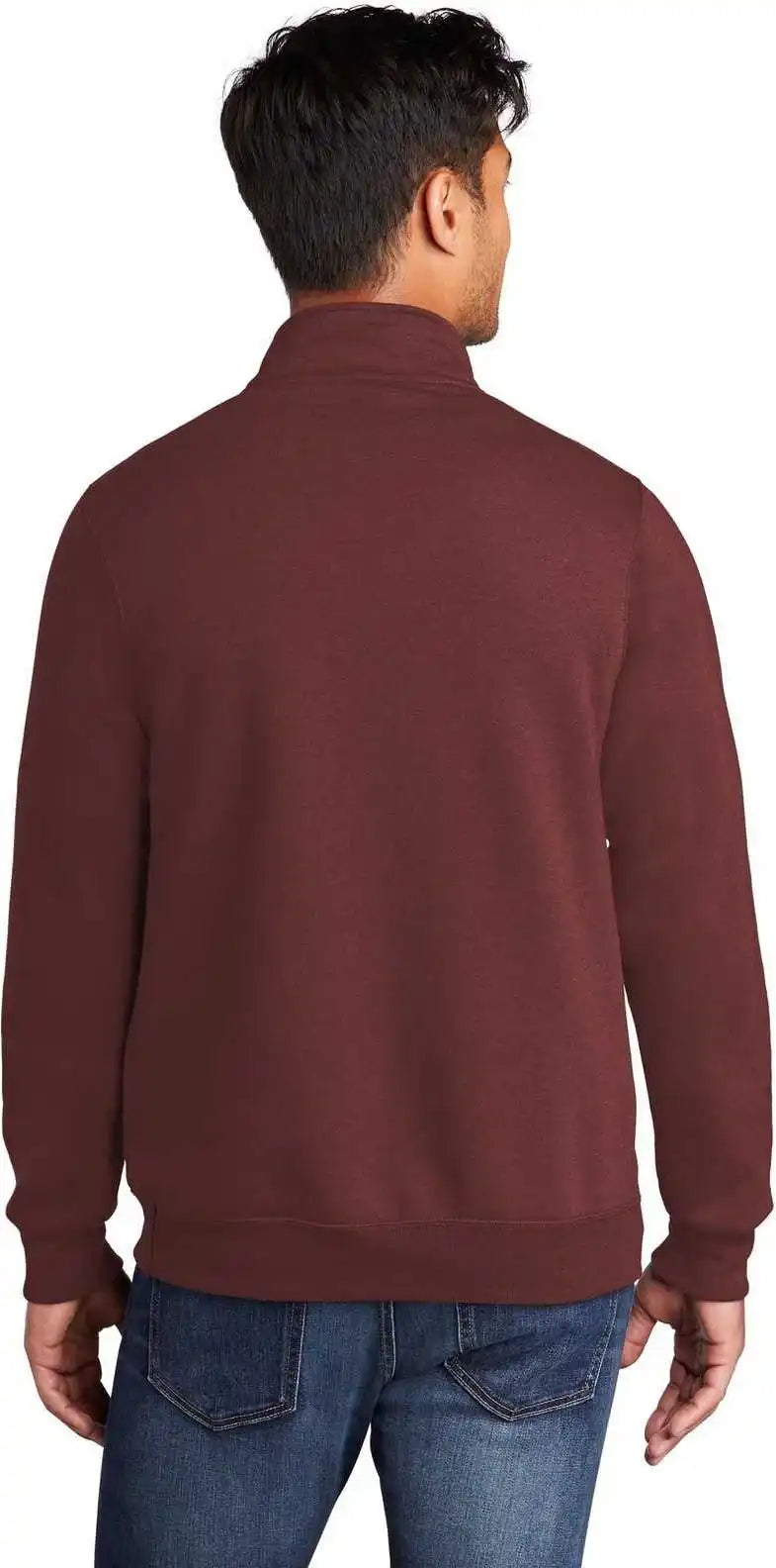 Port & Company Pc78q Core Fleece 1/4 Zip Pullover Sweatshirt Maroon
