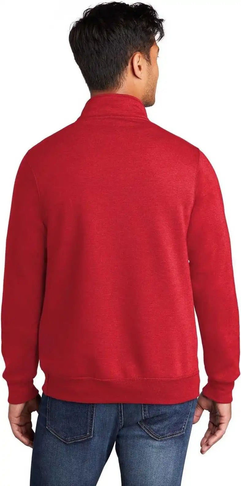 Port & Company Pc78q Core Fleece 1/4 Zip Pullover Sweatshirt Red